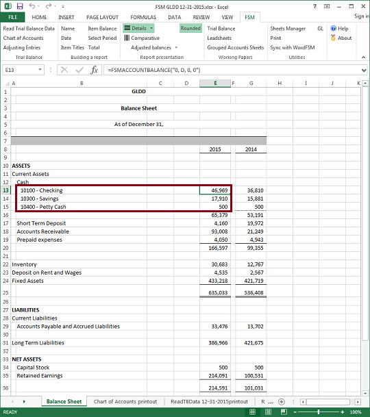 Excel FSM | GL Drill Down Beta | Financial Statement Masters